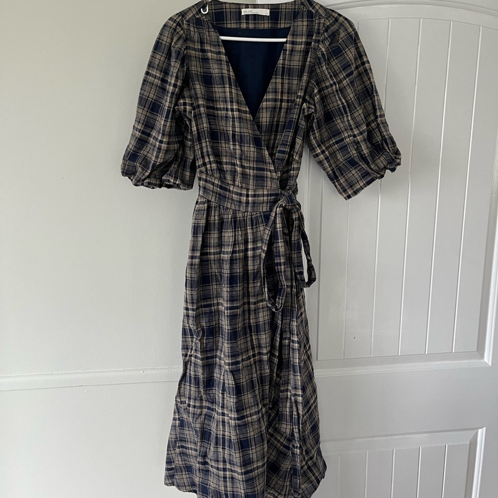 Oak & Fort pattern wrap dress